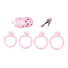 CockLock Cage de chasteté Dotty L 9.5 x 3.9cm Rose
